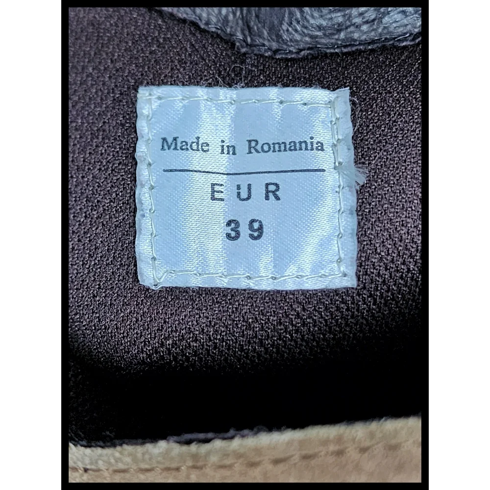 Pajar Tall Winter Rain Boots Zippered Tan Suede Brown Rubber Made in Romania 39